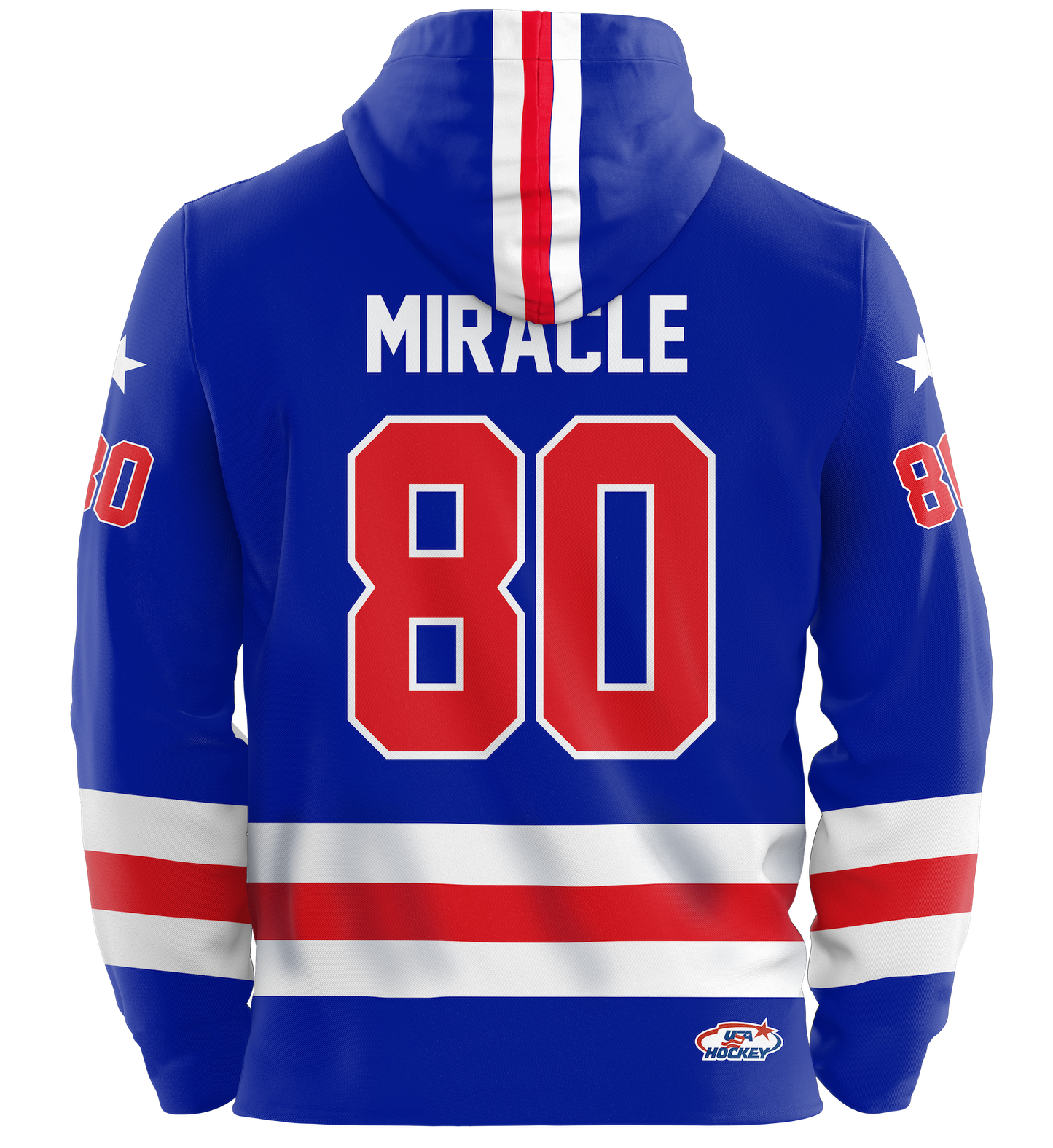 USA Hockey Miracle on Ice 1980 Authentic Royal Blue Adult Hoodie